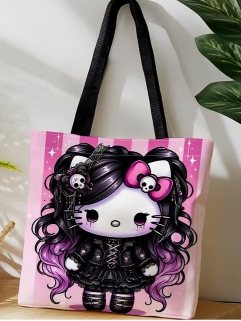 HELLO KITTY “Monster High Goth” Tote Bag (BRAND-NEW‎ & SUPER CUTE!)